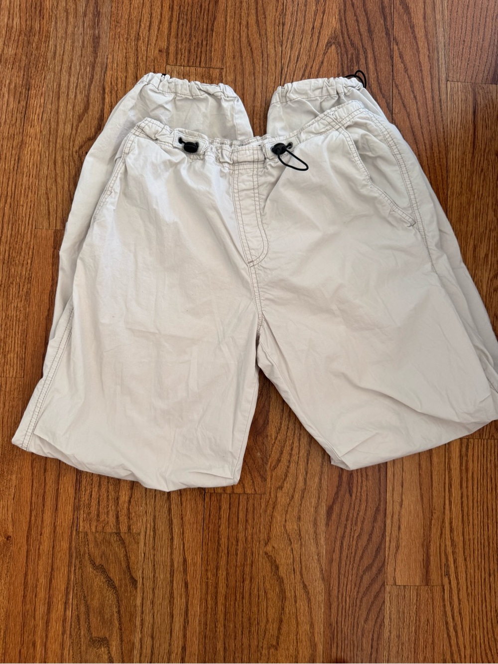 Garage Light Tan Drawstring Casual Parachute Pants Size XS GREAT used Condition